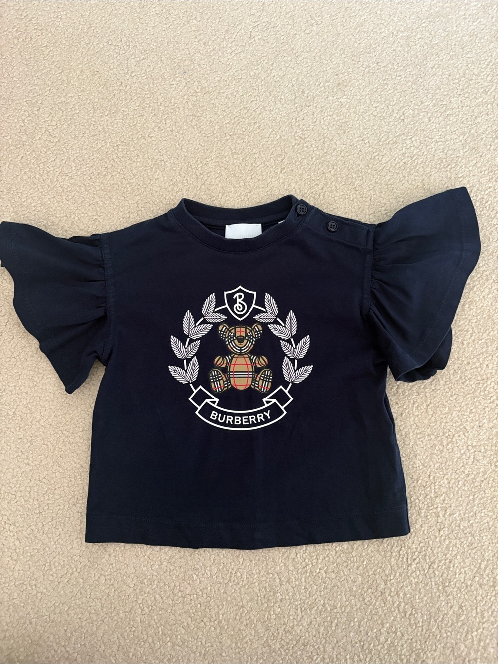 Burberry Navy Short Sleeve Tee